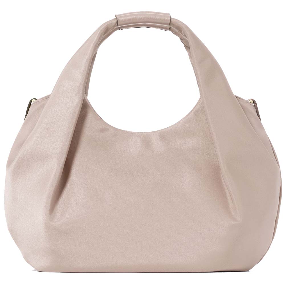 Kate Spade Carter Nylon Small Pleated Crossbody Cozy Grey # KL965