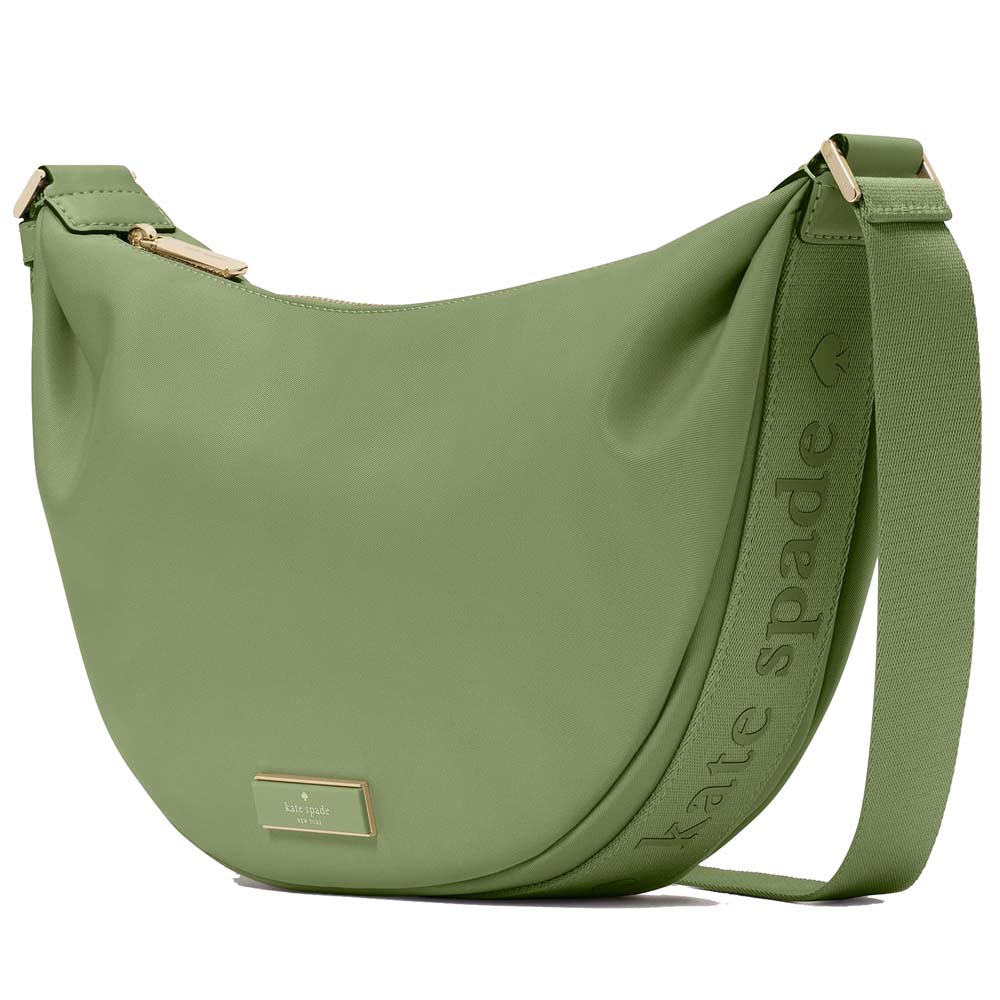 Kate Spade Carter Nylon Medium Sling Bag Cedar Stand # KL966