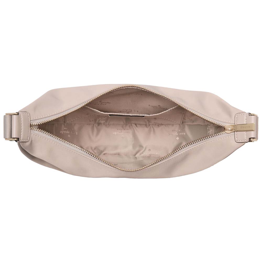Kate Spade Carter Nylon Medium Sling Bag Cozy Grey # KL966