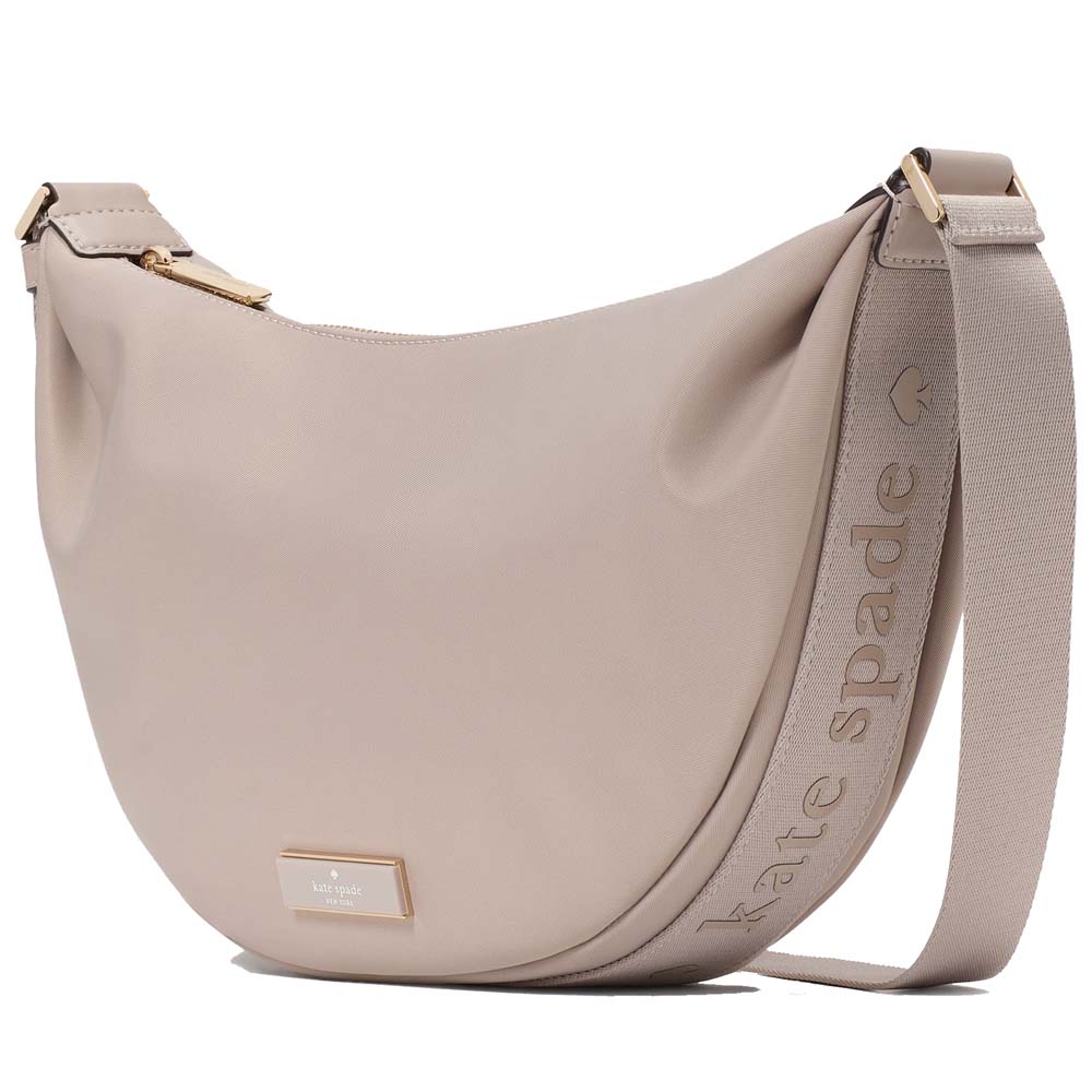 Kate Spade Carter Nylon Medium Sling Bag Cozy Grey # KL966