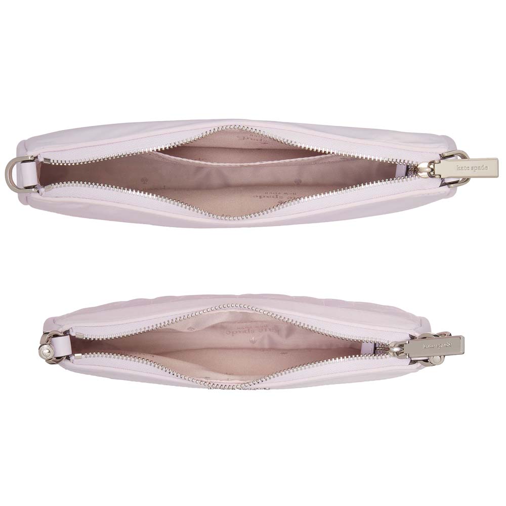 Kate Spade Duet Quilted Fabric Small Crossbody Pale Amethyst # KK901