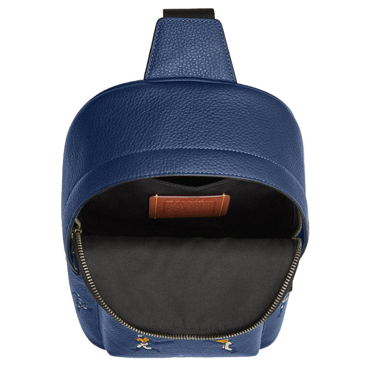 Coach West Pack With Baseball Print Deep Blue Multi # CAX48