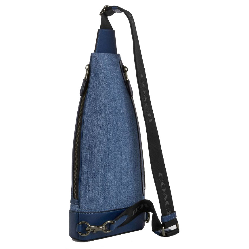 Coach Dominic Sling Pack Denim Deep Blue # CBI74