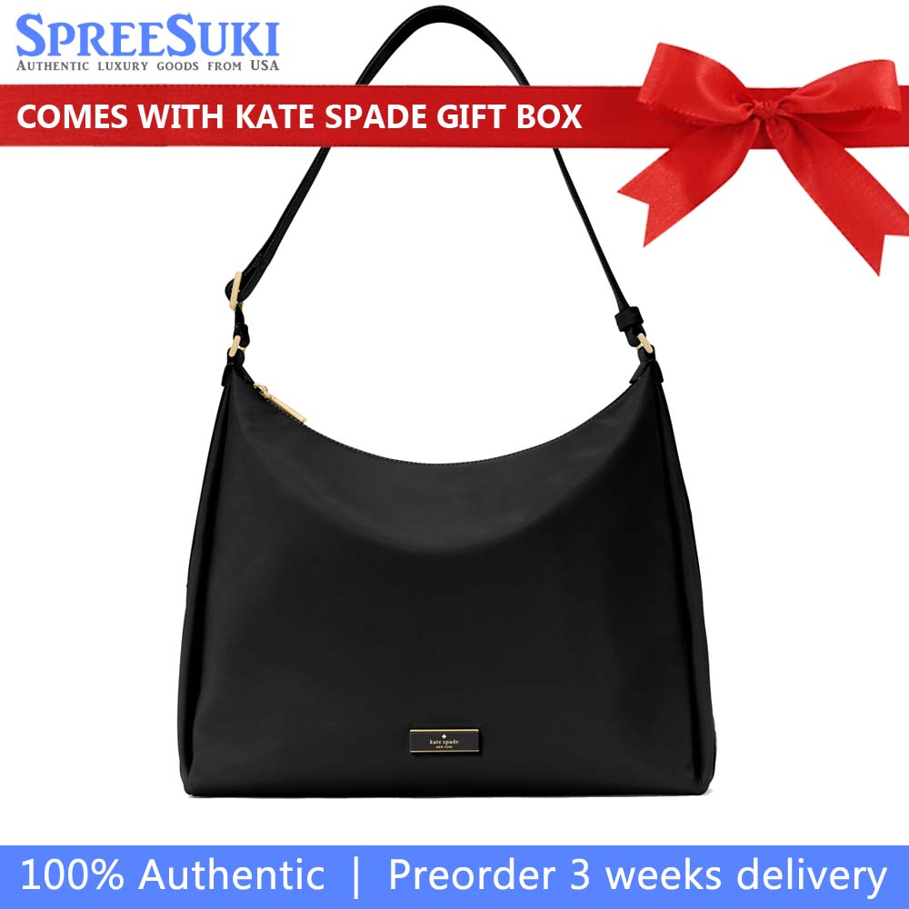 Kate Spade Carter Nylon Large Convertible Crossbody Black # KL963