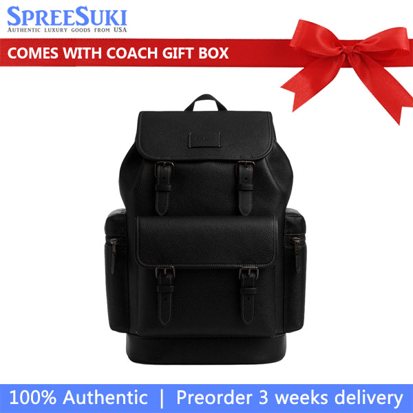 Coach Sprint Backpack Black Copper Finish Black Black # CBI11