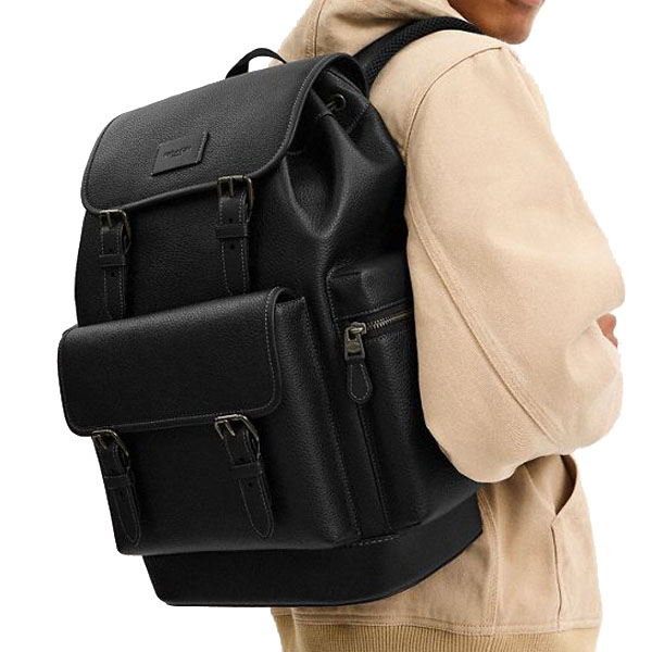 Coach Sprint Backpack Black Copper Finish Black Black # CBI11