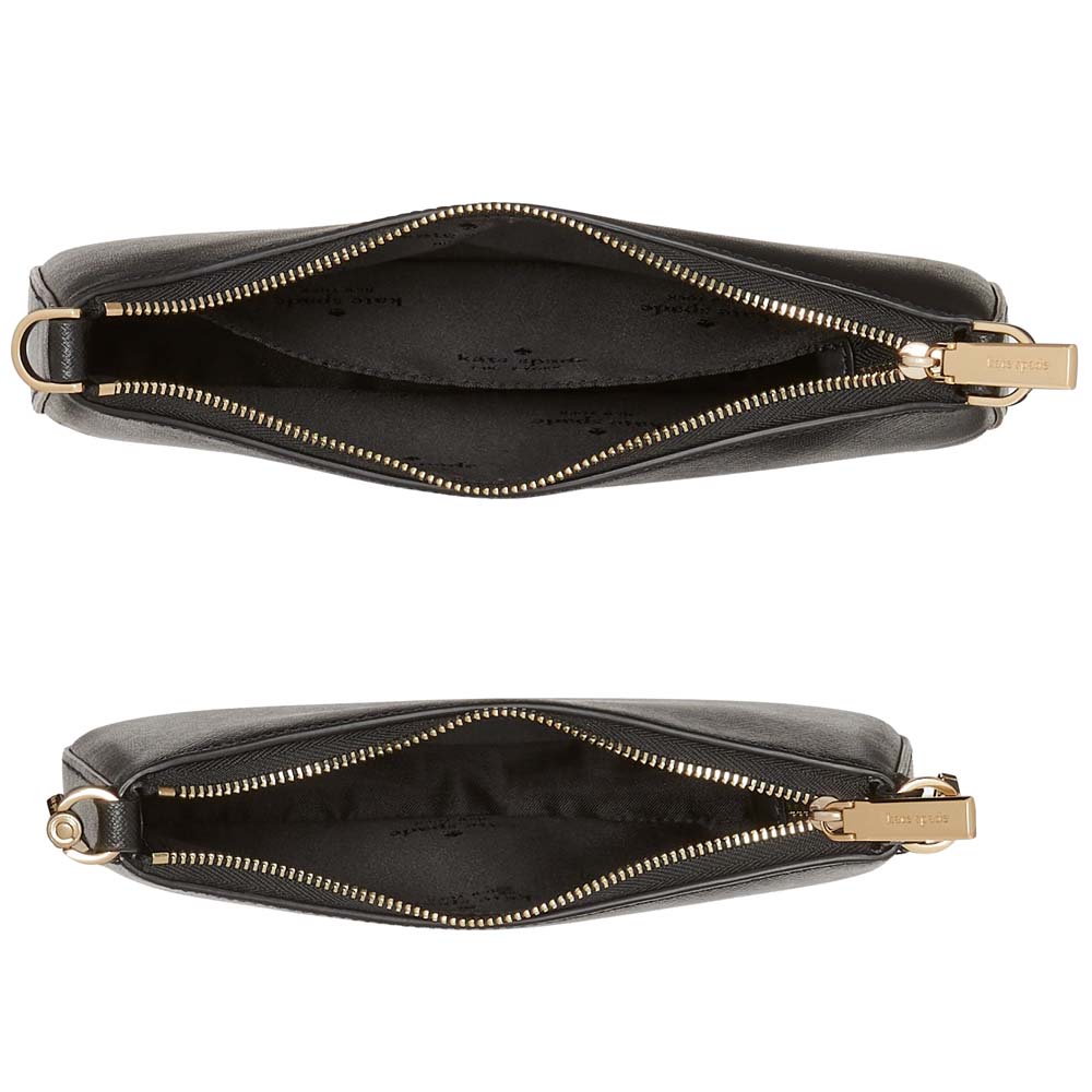Kate Spade Duet Saffiano Leather Small Crossbody Black # KH757