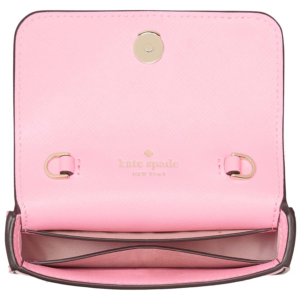 Kate Spade Madison Card Case Crossbody Pink Apple # KK937