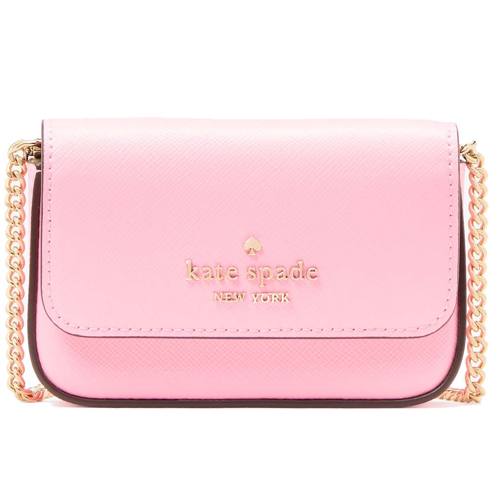 Kate Spade Madison Card Case Crossbody Pink Apple # KK937
