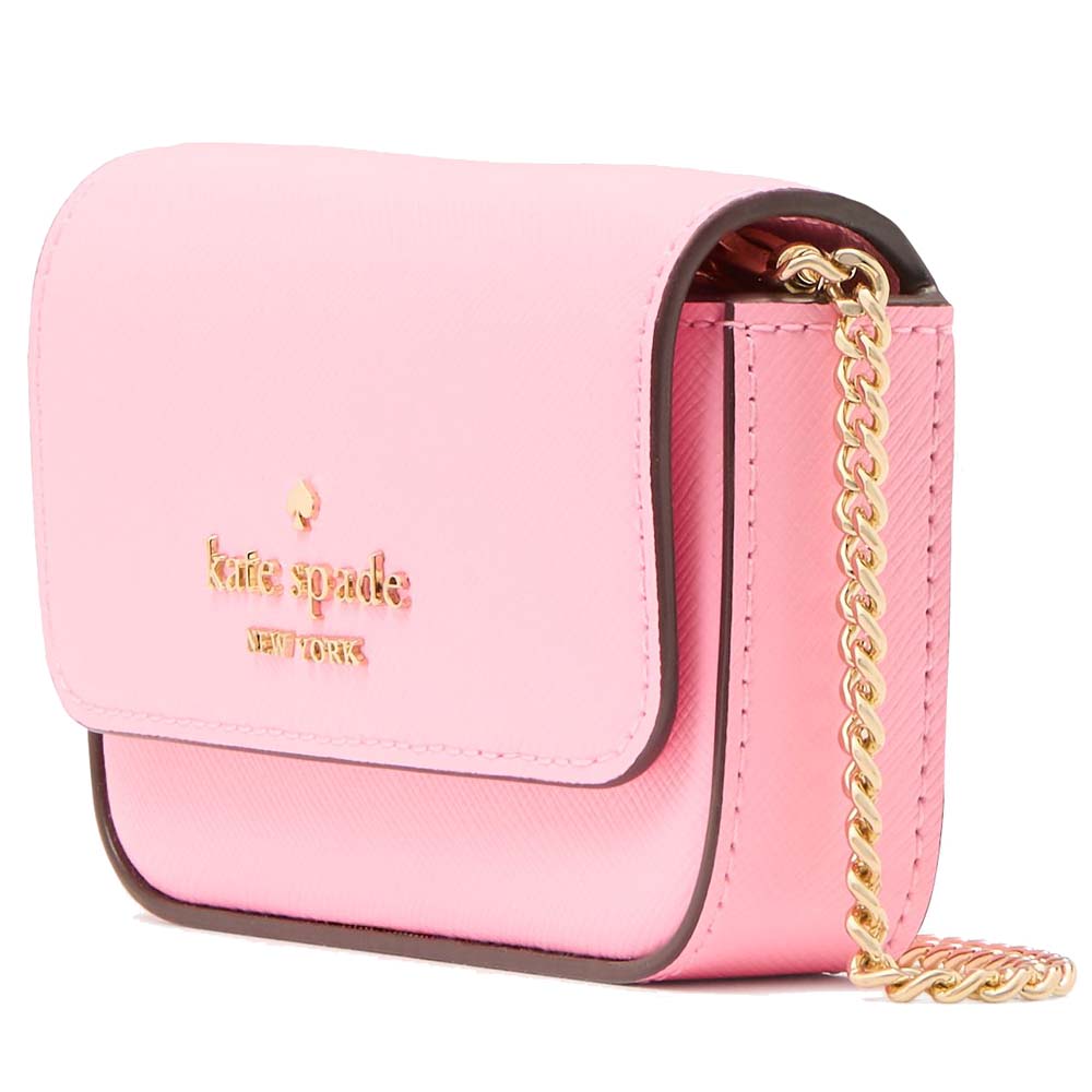 Kate Spade Madison Card Case Crossbody Pink Apple # KK937