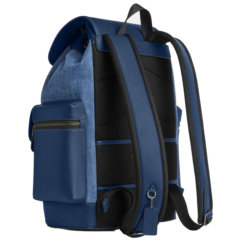 Coach Sprint Backpack Denim Deep Blue # CBI76