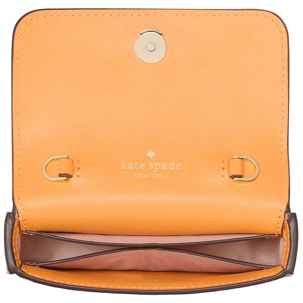 Kate Spade Madison Card Case Crossbody Sunset Blaze # KK937