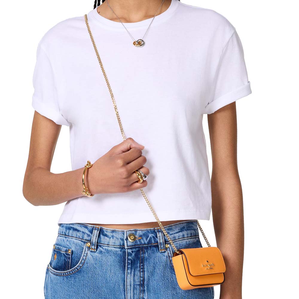 Kate Spade Madison Card Case Crossbody Sunset Blaze # KK937