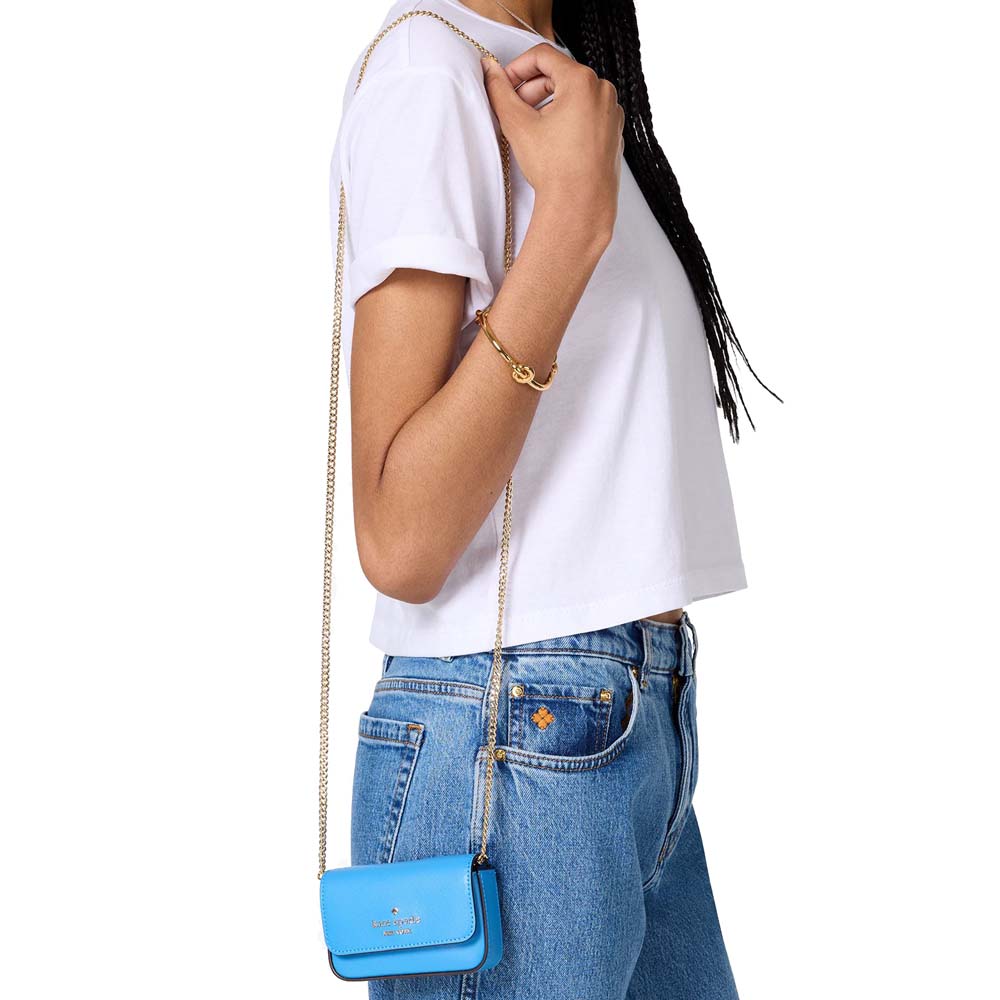Kate Spade Madison Card Case Crossbody Tide Pool # KK937