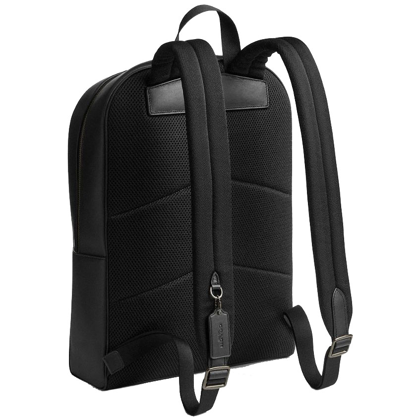 Coach Owen Backpack In Signature Canvas Gunmetal Charcoal Black # CAJ90