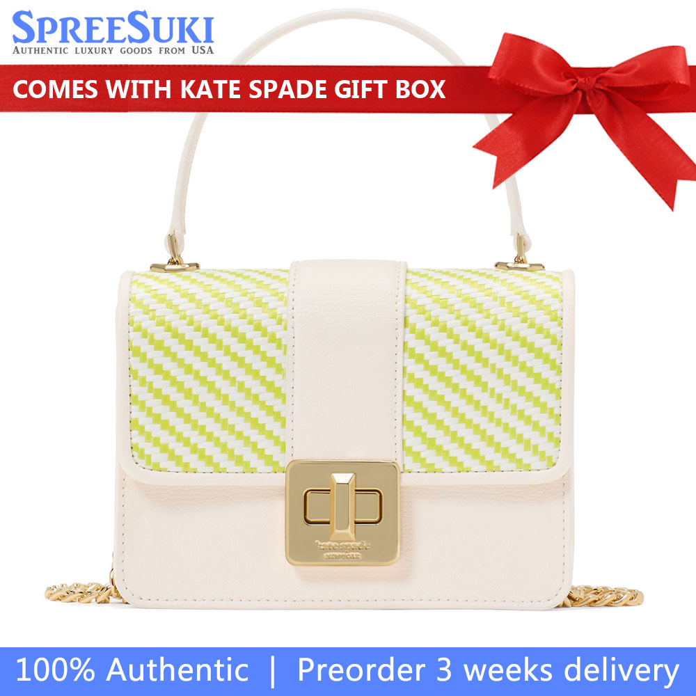 Kate Spade Phoebe Turnlock Mini Flap Crossbody Lime Squishy Multi # KK920