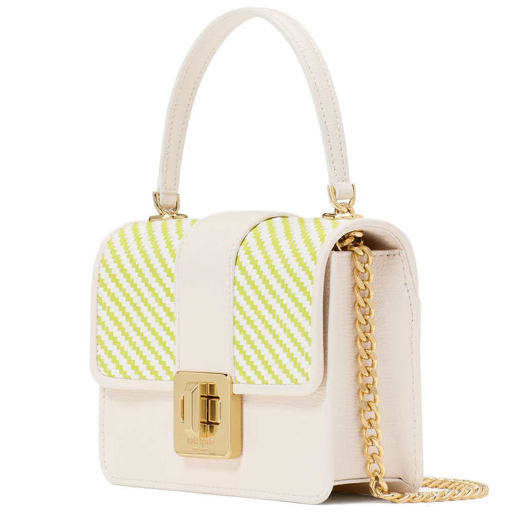 Kate Spade Phoebe Turnlock Mini Flap Crossbody Lime Squishy Multi # KK920