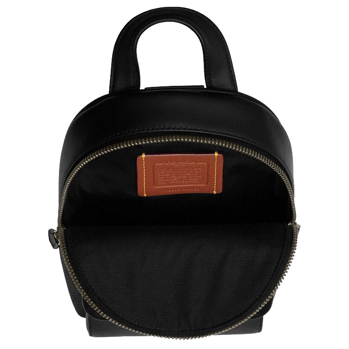 Coach Small Turnlock Sling Pack In Signature Canvas Gunmetal Charcoal Black # CAJ29