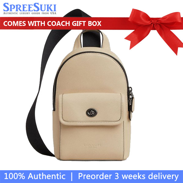 Coach Small Turnlock Sling Pack Ivory # CAJ28