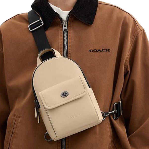 Coach Small Turnlock Sling Pack Ivory # CAJ28