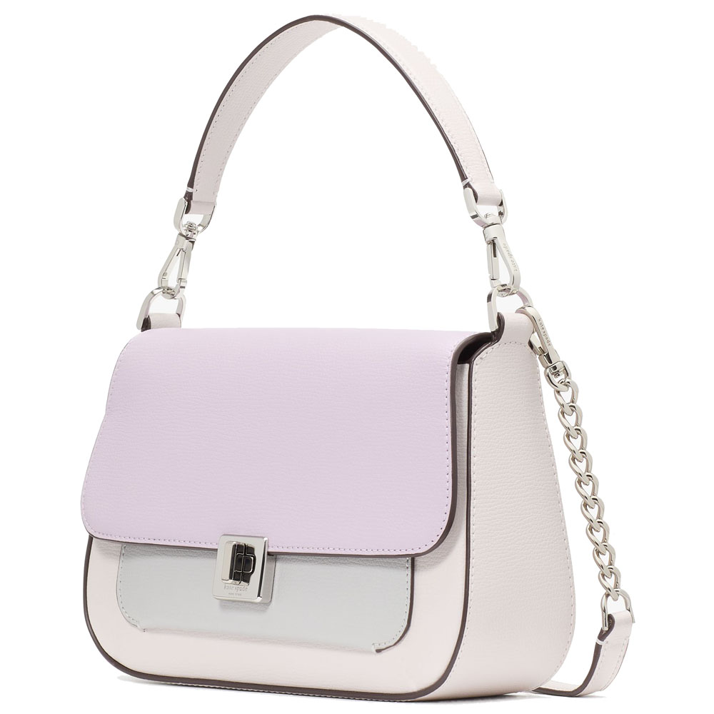 Kate Spade Phoebe Colorblock Small Flap Crossbody Violet Mist Multi # KG748