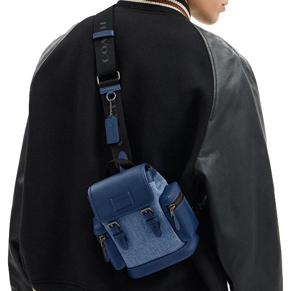 Coach Sprint Sling Pack Denim Deep Blue # CBF65