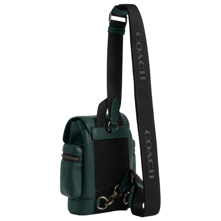 Coach Sprint Sling Pack Gunmetal Dark Teal # CBF63