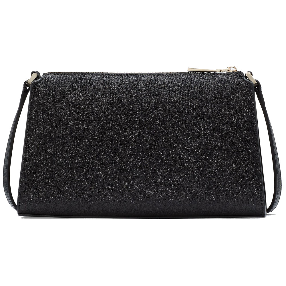 Kate Spade Kenzie Limited Edition Glitter Mini Crossbody Black # KK034