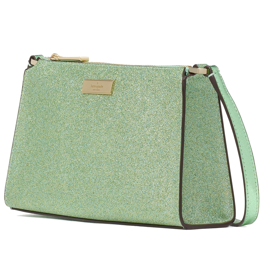 Kate Spade Kenzie Glitter Mini Crossbody Seawater # KK325