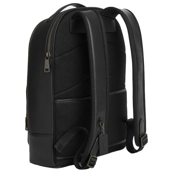 Coach Ethan Backpack In Signature Canvas Gunmetal Charcoal Black # CV919
