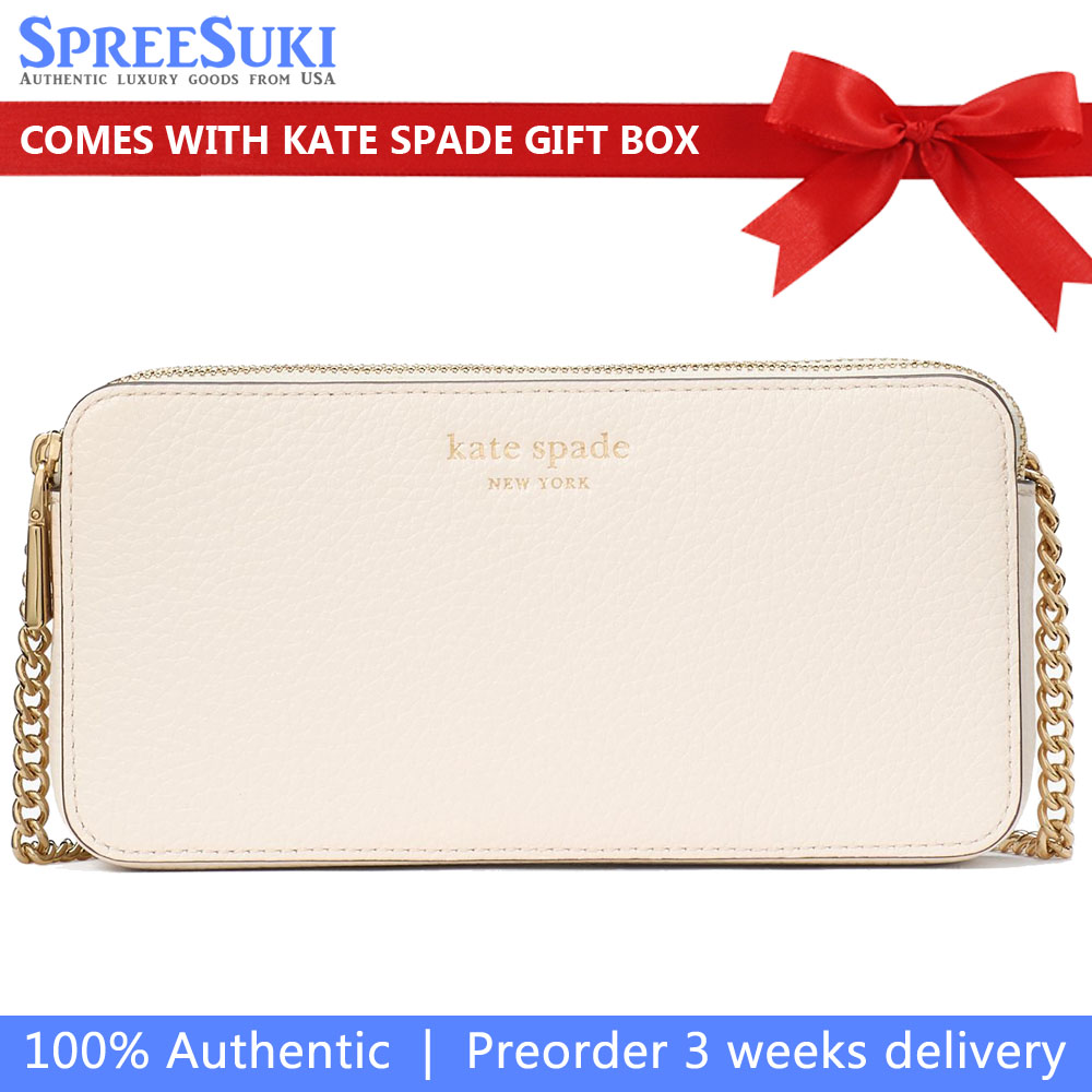 Kate Spade Taylor Double Zip Crossbody Parchment # KI703