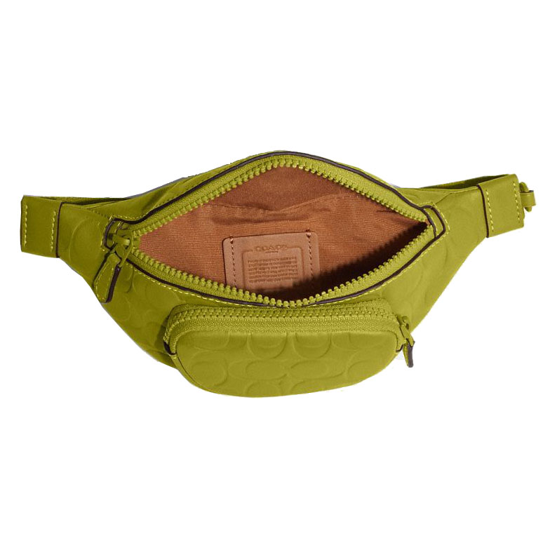Coach Sprint Belt Bag 24 In Signature Leather Chartreuse # CH073