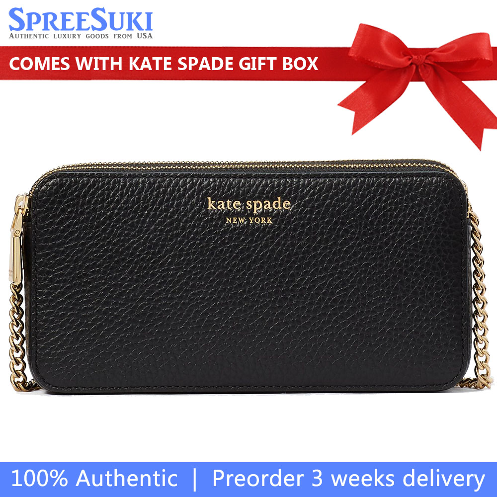 Kate Spade Taylor Double Zip Crossbody Black # KI703