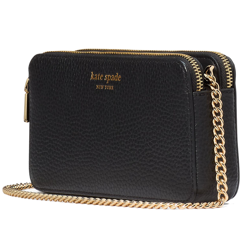 Kate Spade Taylor Double Zip Crossbody Black # KI703