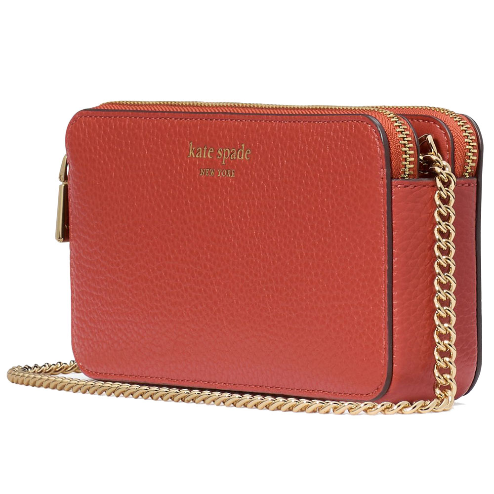 Kate Spade Taylor Double Zip Crossbody Autumn Oak # KI703