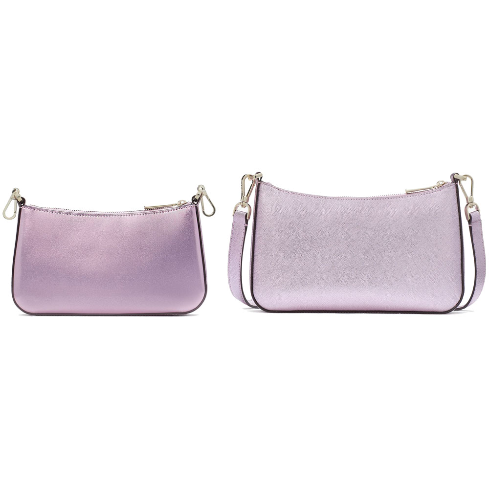 Kate Spade Duet Patent Crossbody Duo Quartz Pink # KJ000