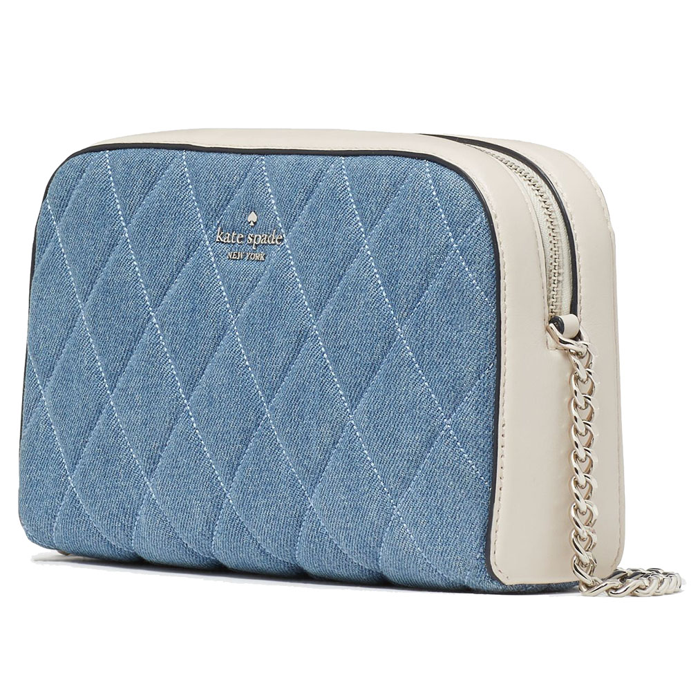 Kate Spade Carey Denim Mini Camera Bag Blue Multicolor # KG667