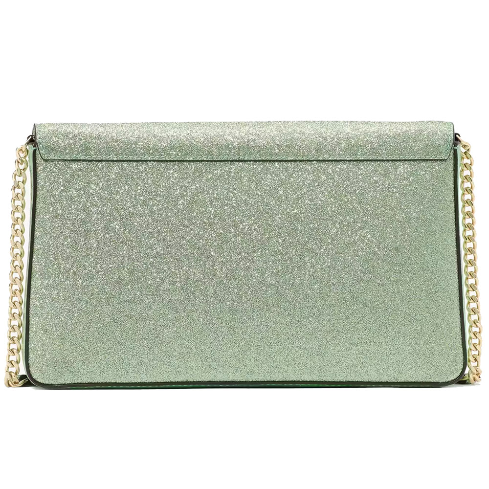 Kate Spade Kenzie Glitter Small Convertible Crossbody Seawater # KK330