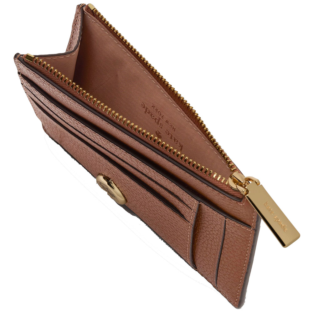 Kate Spade Kaya Large Slim Cardholder Warm Gingerbread # KL837