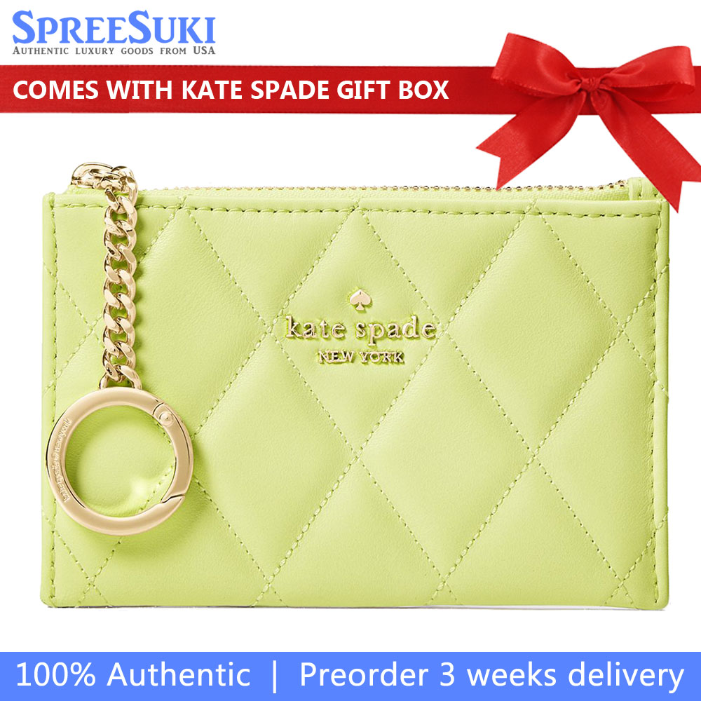 Kate Spade Carey Small Card Holder Lime Slushy # KG426