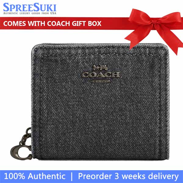 Coach Snap Wallet Washed Grey # CAP07