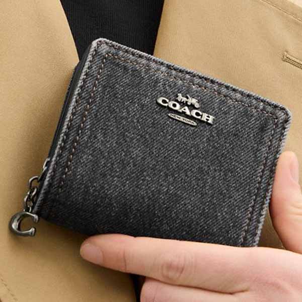 Coach Snap Wallet Washed Grey # CAP07