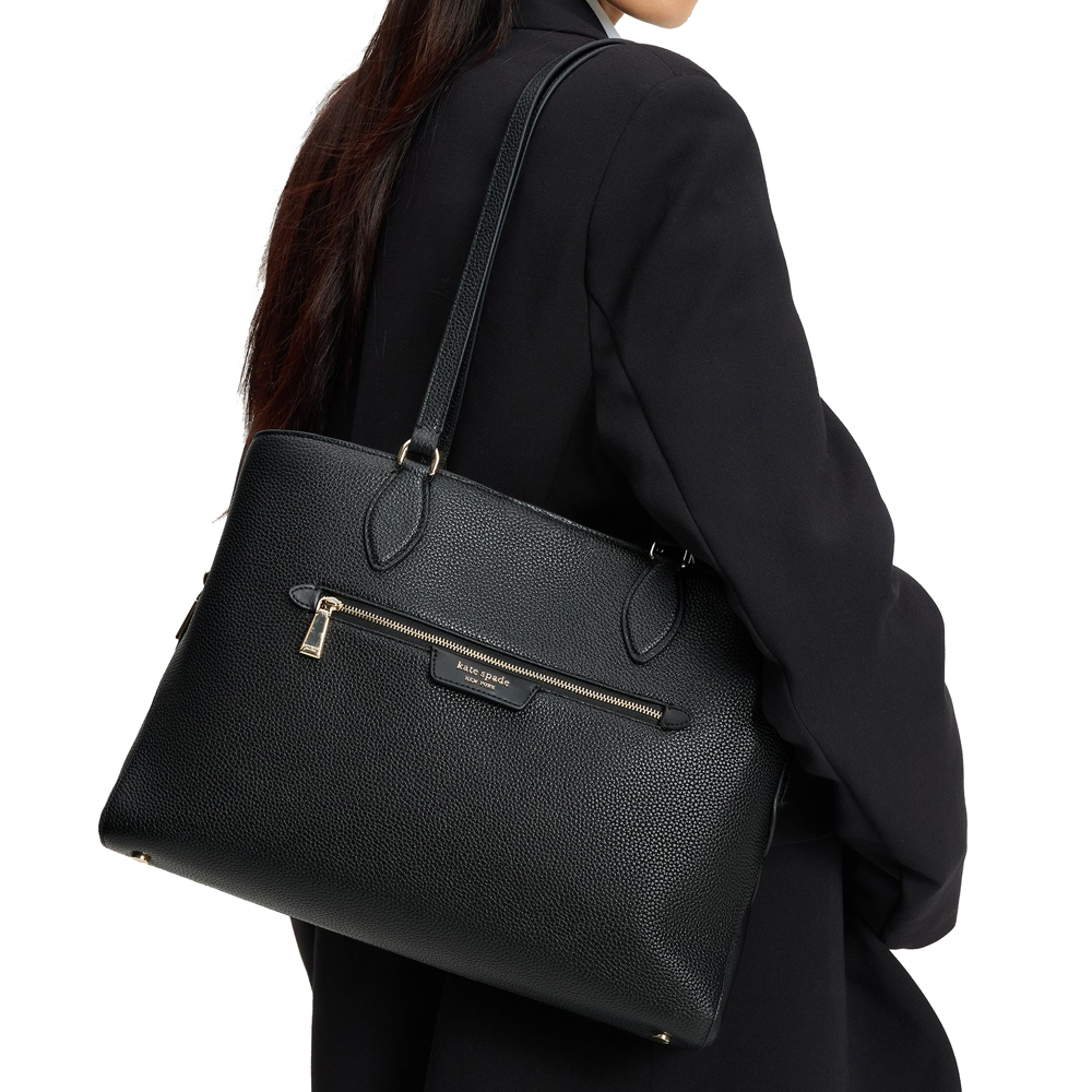 Kate Spade Hudson Work Tote Black # KI425