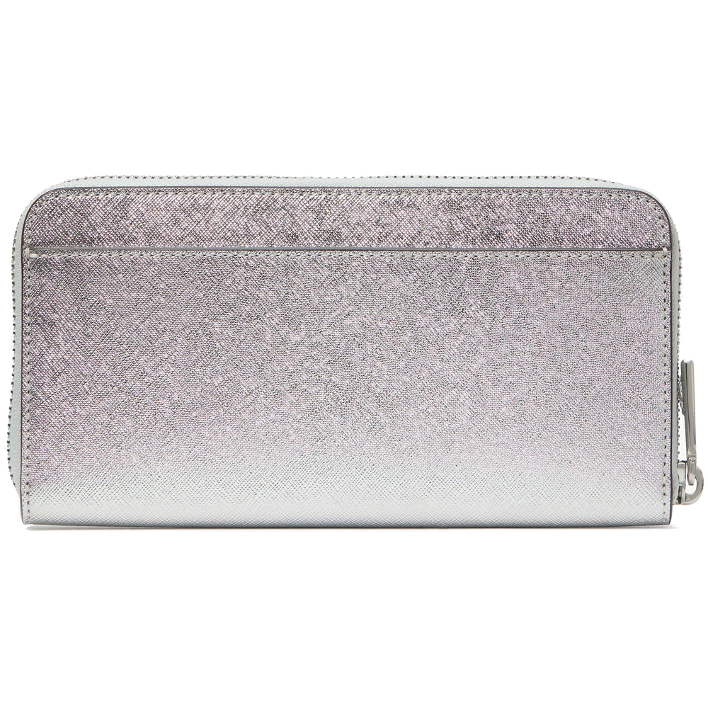 Kate Spade Kenzie Boxed Metallic Large Continental Wallet Lunar Light # KJ020