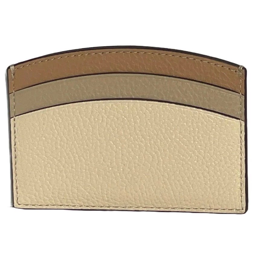 Coach Curve Card Case Ivory Multi # CU137