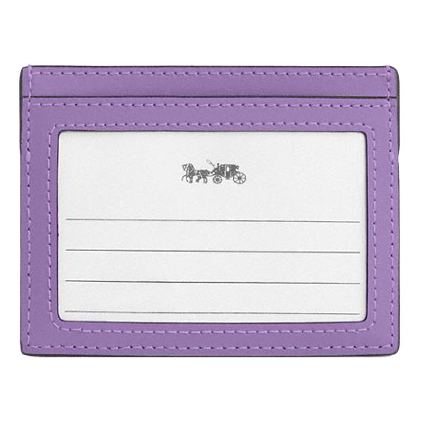 Coach Slim Id Card Case Silver Iris # CBR13