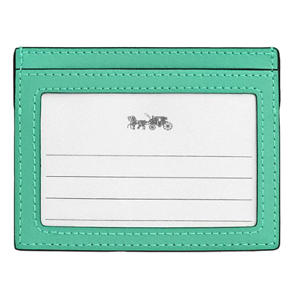 Coach Slim Id Card Case Ivy Green # CBR13