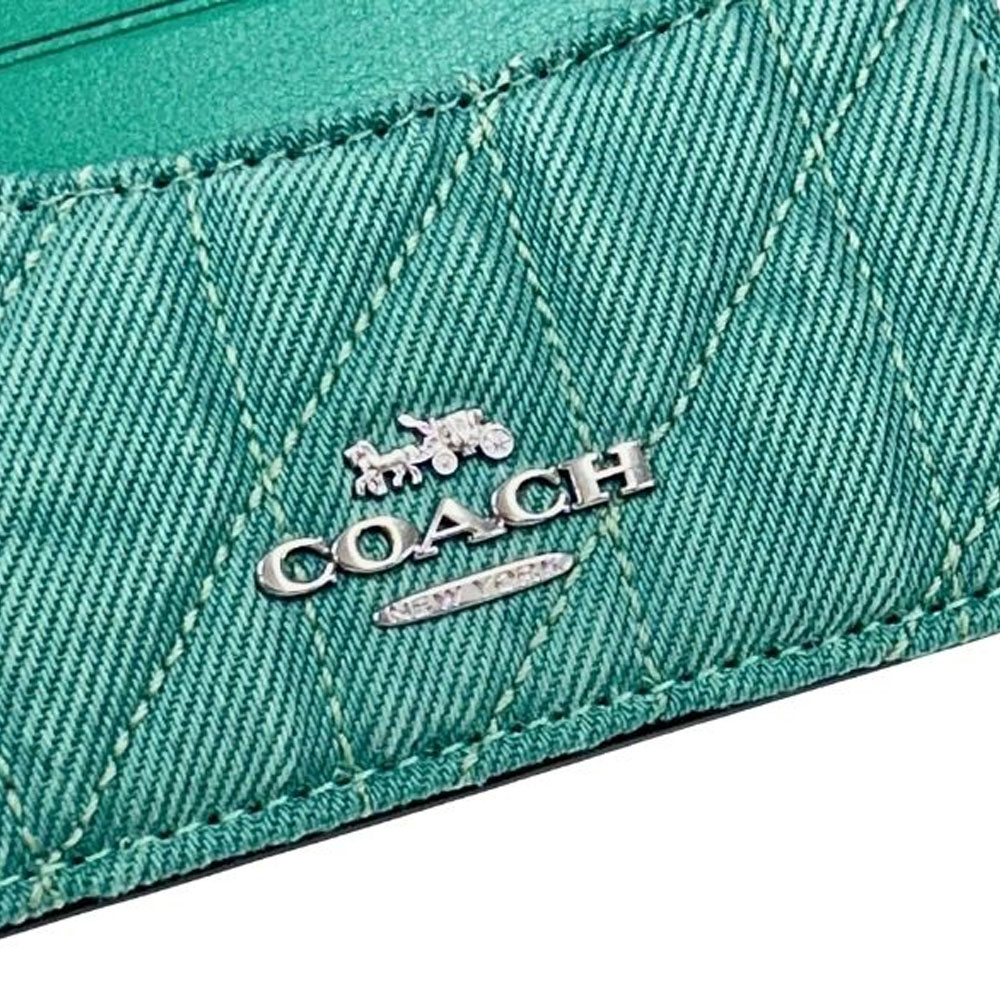 Coach Slim Id Card Case Ivy Green # CBR13