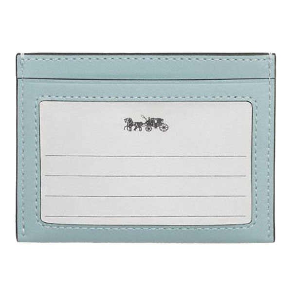 Coach Slim Id Card Case Light Blue # C9997