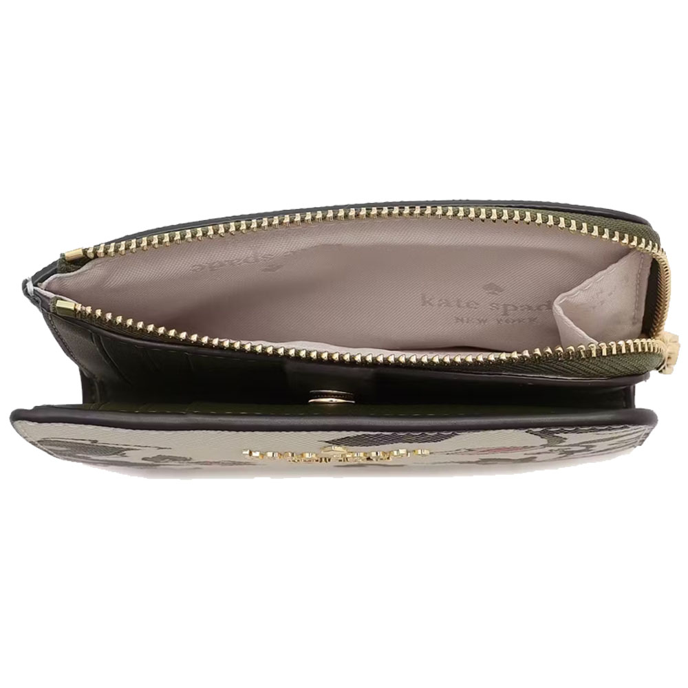 Kate Spade Madison Floral Medium Bifold Wallet Meringue Multi # KL865